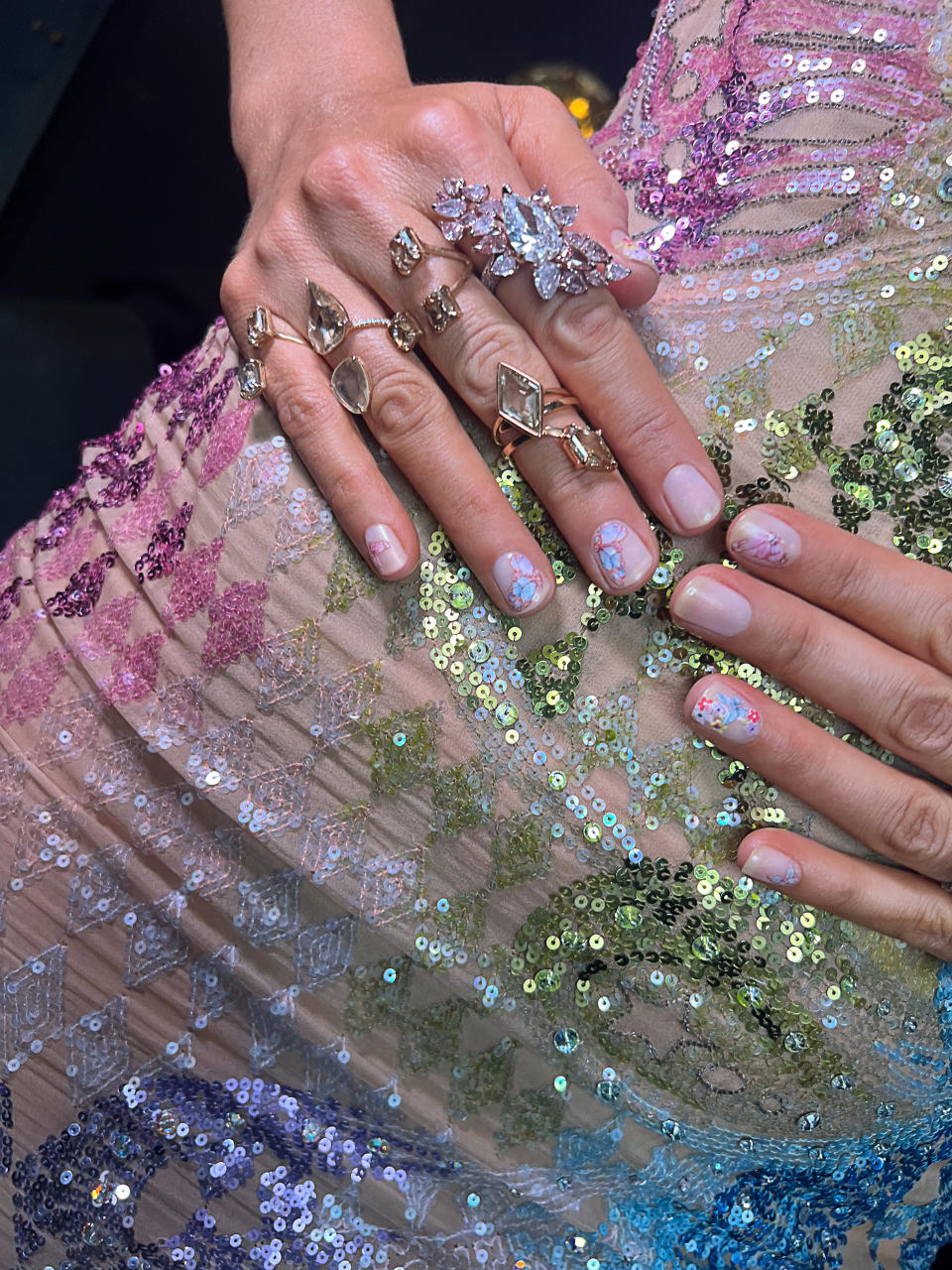 Blake Lively It Ends With Us nails