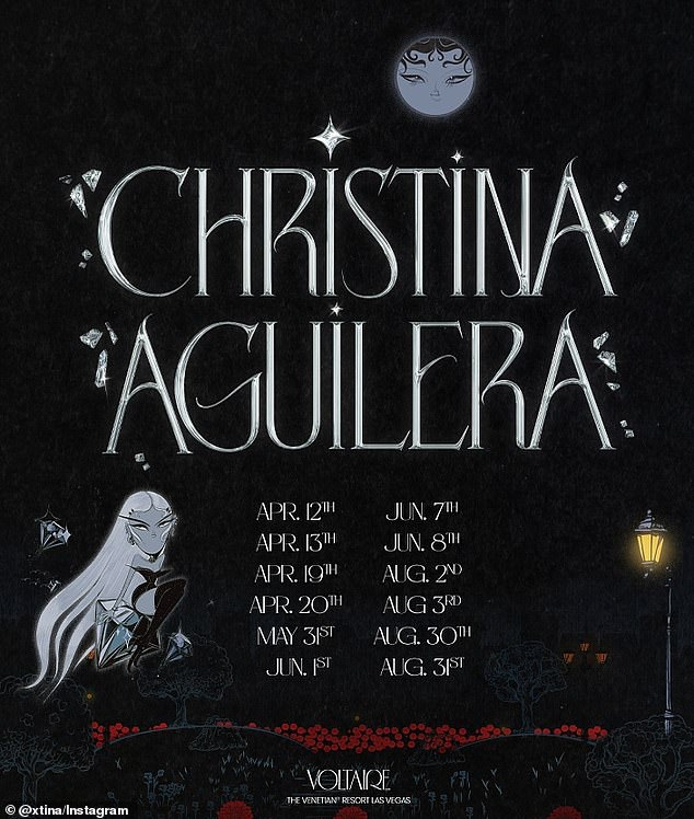 Christina is slated to wrap her Sin City residence Saturday evening after preforming twelve shows at the Voltaire at the Venetian Resort and Casino