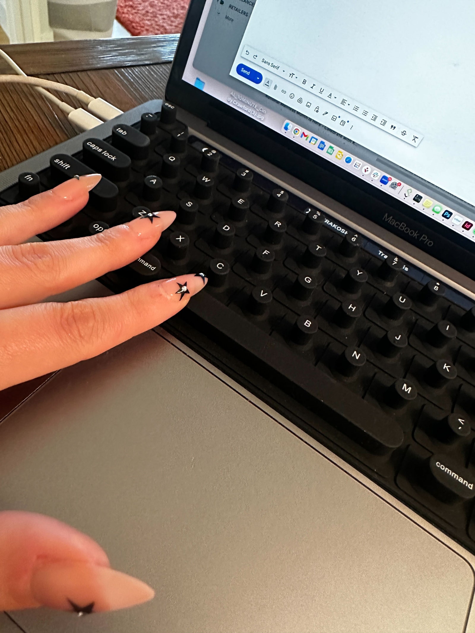 allure editor angela trakoshis using tippy type keyboard cover