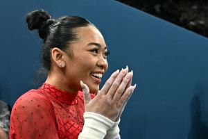 Suni Lee at the 2024 Paris Olympics on Aug. 4, nail art, manicure