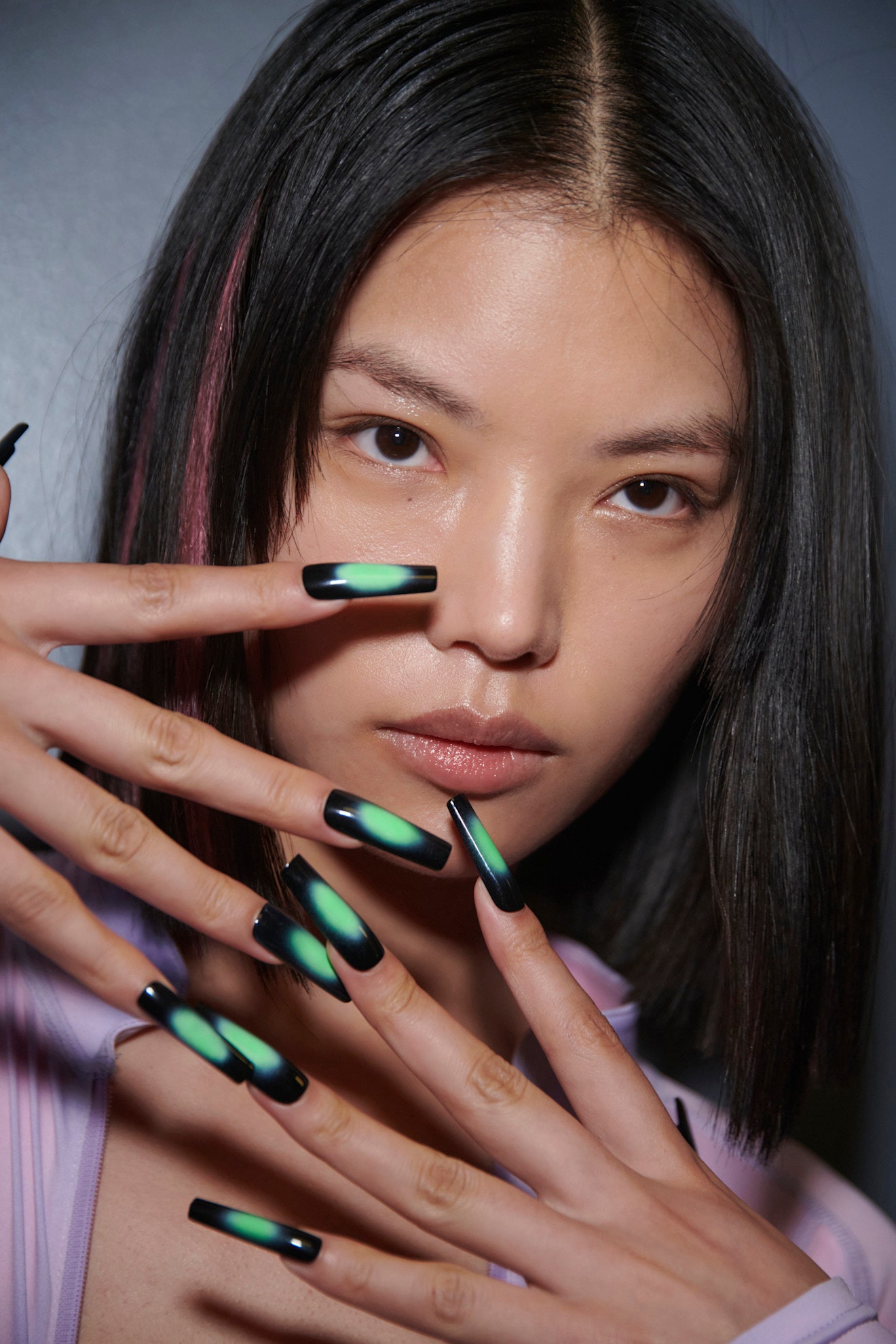 fall nail art trends 2024 neon aura nails