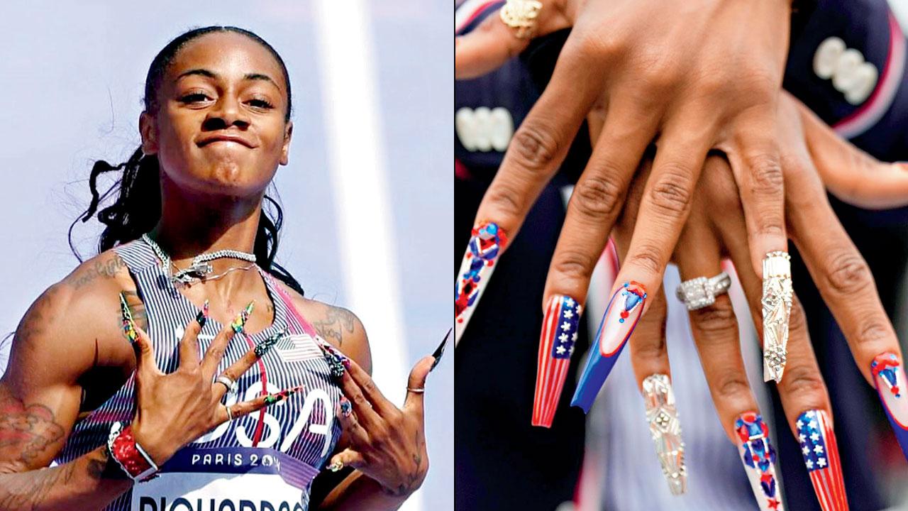 The athlete is well known for her funky, bold nail art. PICS COURTESY/INSTAGRAM