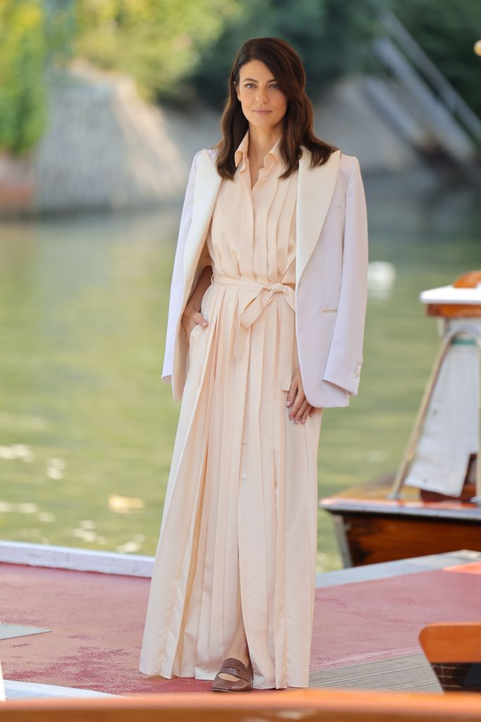 Barbara Ronchi is seen at Hotel Excelsior during the 81st Venice International Film Festival on September 03, 2024 in Venice, Italy. 