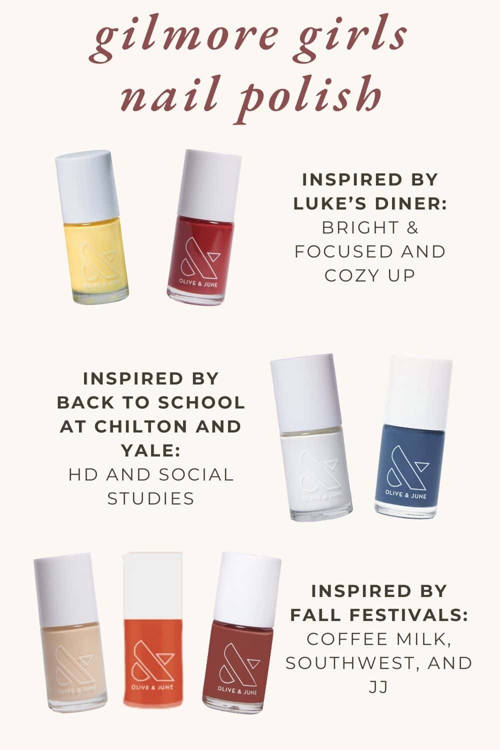 gilmore girls nail polish.