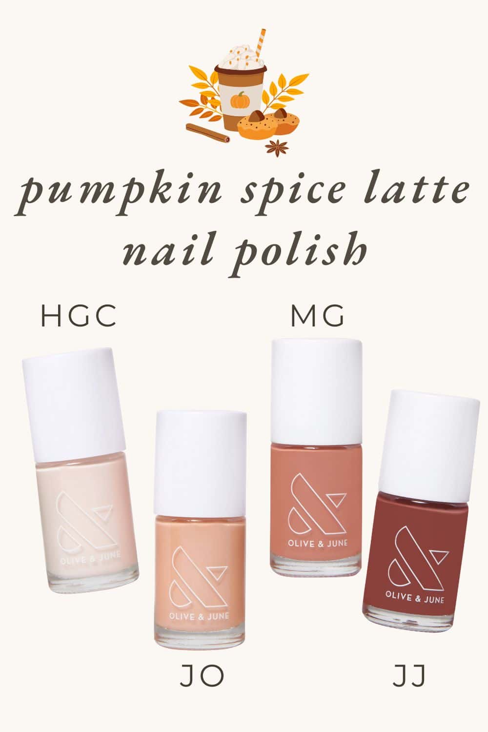 pumpkin spice latte nail polish.