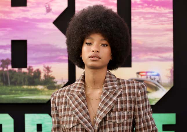 HOLLYWOOD, CALIFORNIA - MAY 30: Willow Smith attends the Los Angeles premiere of Columbia Pictures’ “Bad Boys: Ride or Die” at the TCL Chinese Theatre on May 30, 2024 in Hollywood, California.