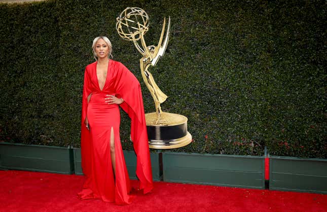 PASADENA, CA - APRIL 29: Eve attends the 45th annual Daytime Emmy Awards at Pasadena Civic Auditorium on April 29, 2018 in Pasadena, California. 