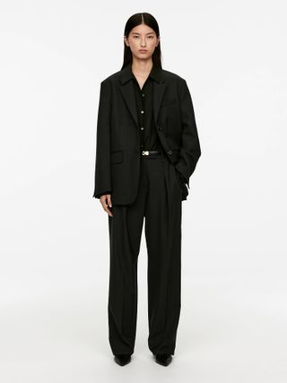 Oversized Blazer - Black - Arket Gb