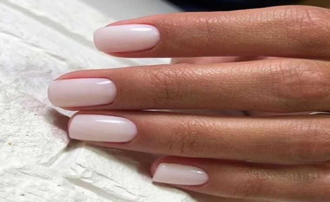 Milky nails