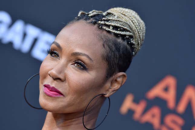 WESTWOOD, CALIFORNIA - AUGUST 20: Jada Pinkett Smith attends the LA Premiere of Lionsgate’s “Angel Has Fallen” at Regency Village Theatre on August 20, 2019 in Westwood, California. 