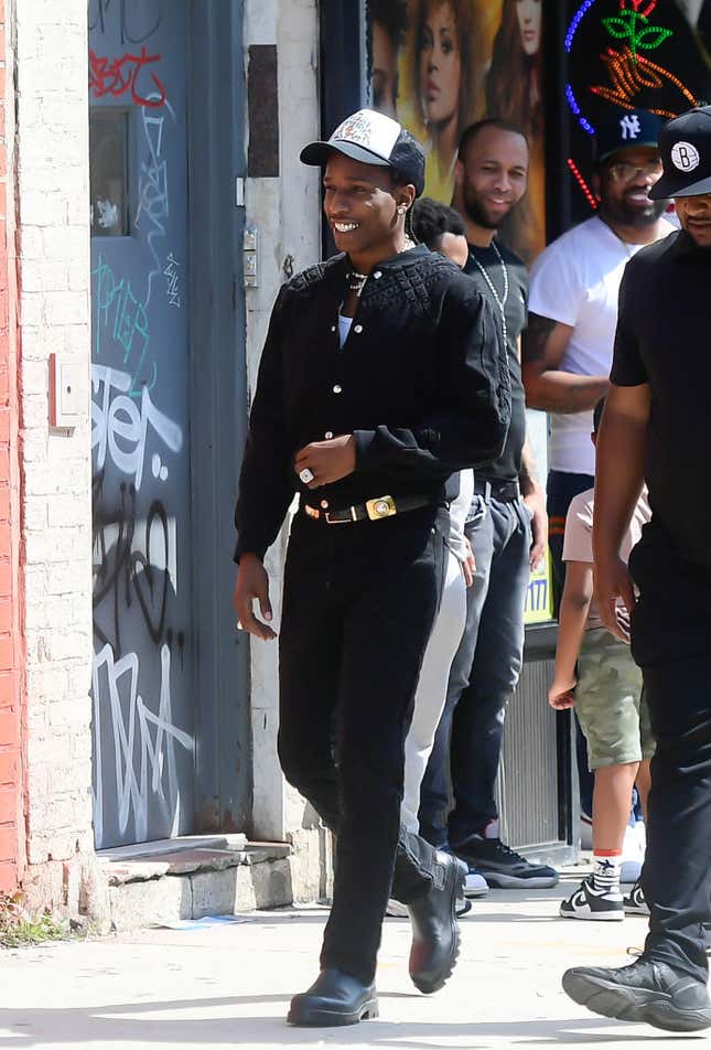 Image for article titled NYFW: These Outfits Prove A$AP Rocky Is the Most Stylish Man in Hip-Hop