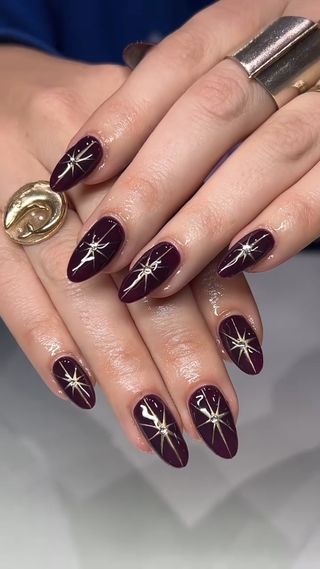 Cherry Mocha Nails