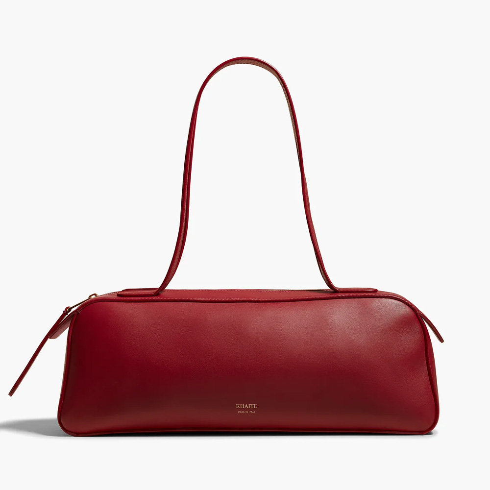 red east-west handbag