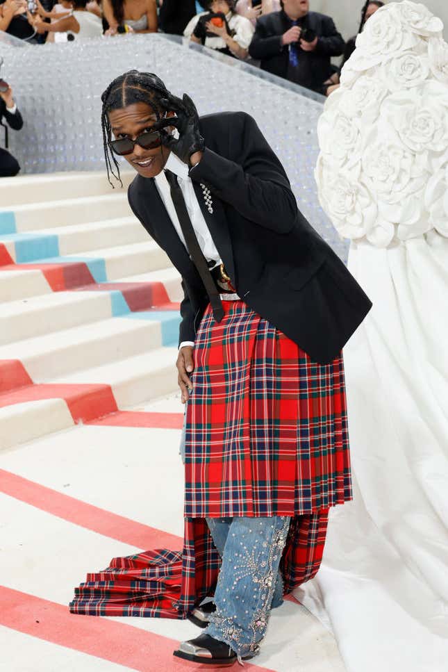 Image for article titled NYFW: These Outfits Prove A$AP Rocky Is the Most Stylish Man in Hip-Hop