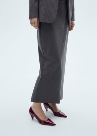 Long Pencil Skirt With Opening