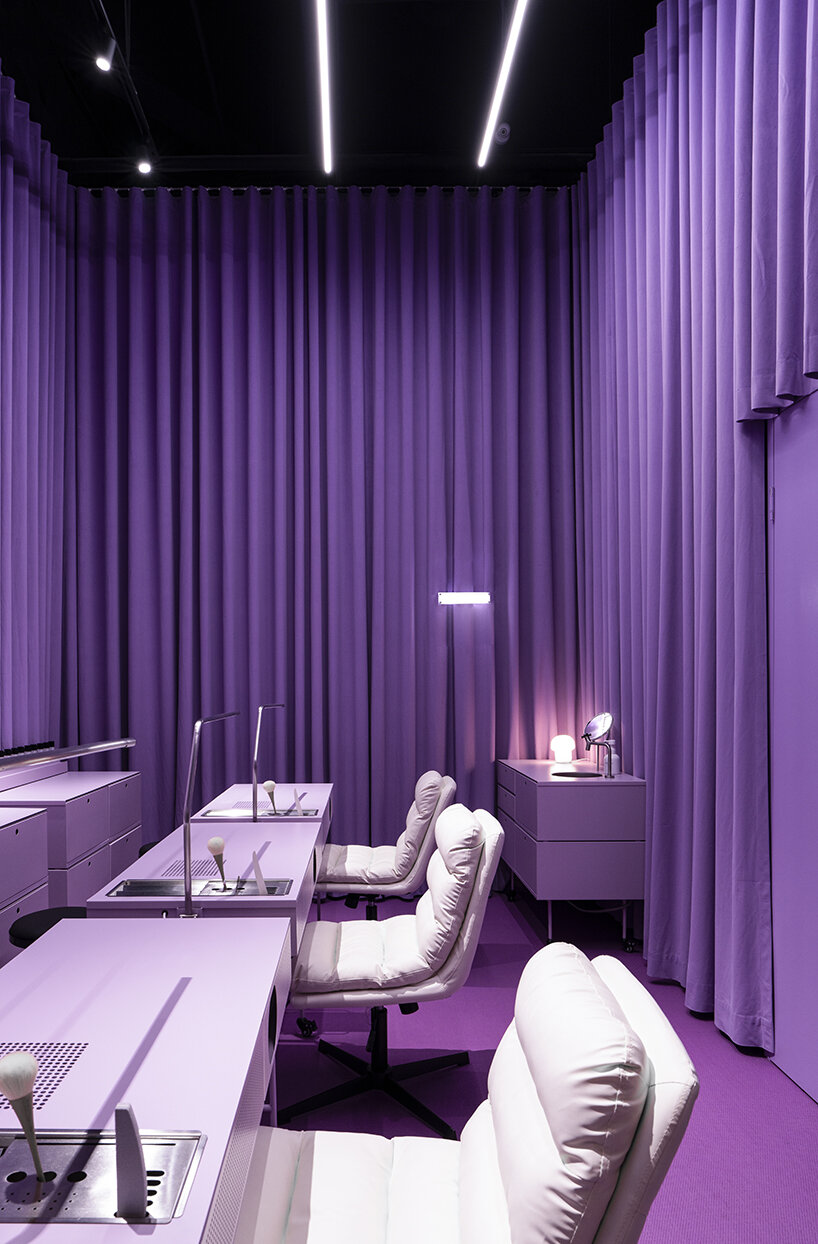 vibrant purple tones by 0321 studio celebrate girl empowerment in chinese nail salon