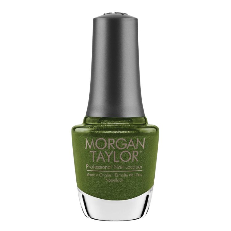 olive metallic nail polish