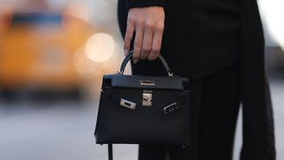 black hermes mini kelly bag