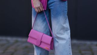 pink jacquemus bambino bag