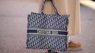 dior book tote in monogram