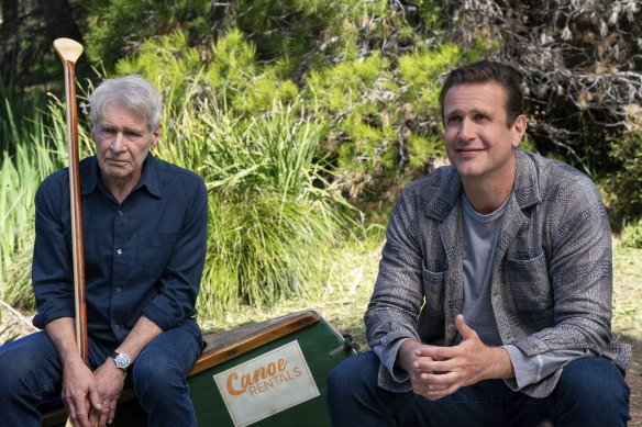 Harrison Ford and Jason Segel in Shrinking, season 2.