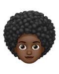 The afro emoji.