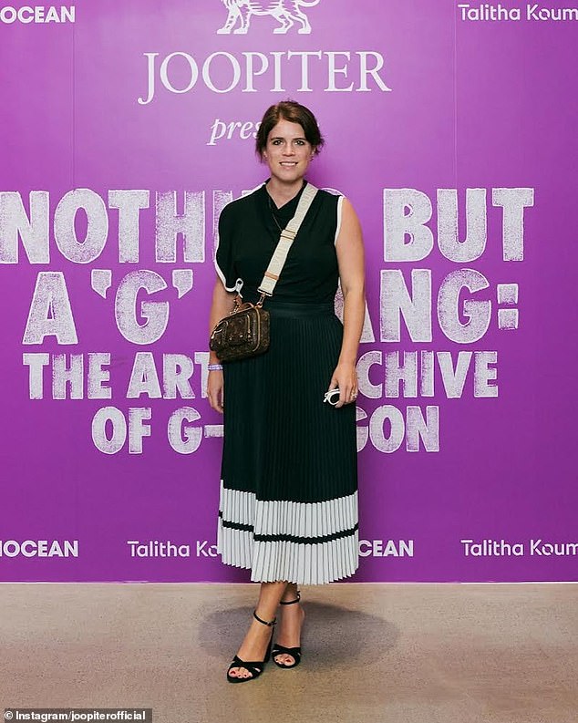 Princess Eugenie wore an elegant ensemble by Reiss for an art exhibition at Seoul's Daelim Museum on September 6