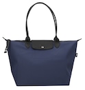 Le Pliage Shopper Large Canvas Tote in Blue