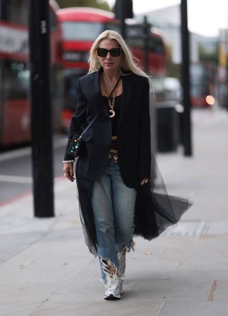 Woman wearing a layered look