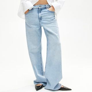 wide leg denim jeans from H&M