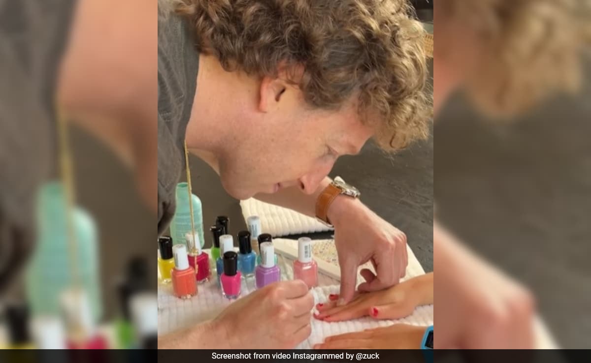 Video: Mark Zuckerberg Turns Nail Artist For Daughter, Internet Calls Him 'Father Of The Year'