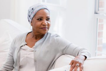 Woman with cancer