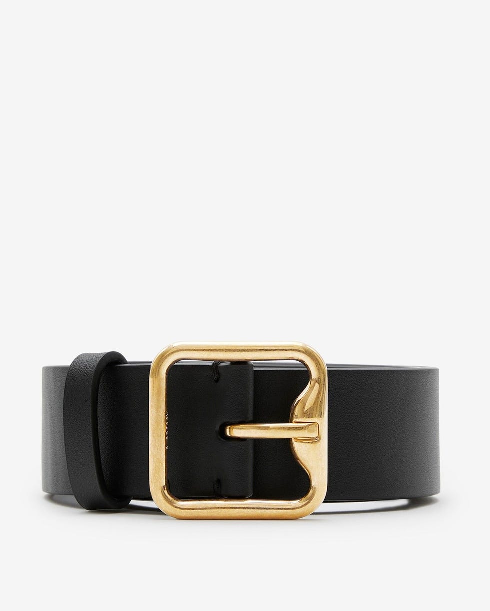 Leather B Buckle Belt