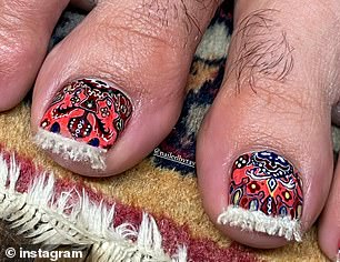 One design she did for Benny Blanco replicated a Persian rug