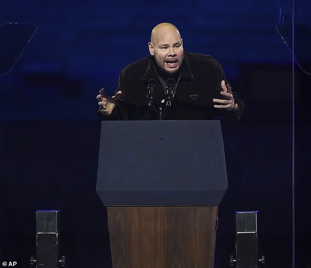 Rapper Fat Joe was paid $15,500 and appeared at one of Harris' rallies on the eve of the election