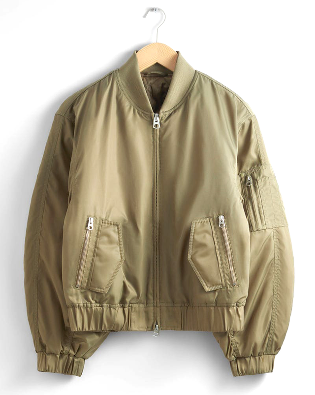 green bomber jacket