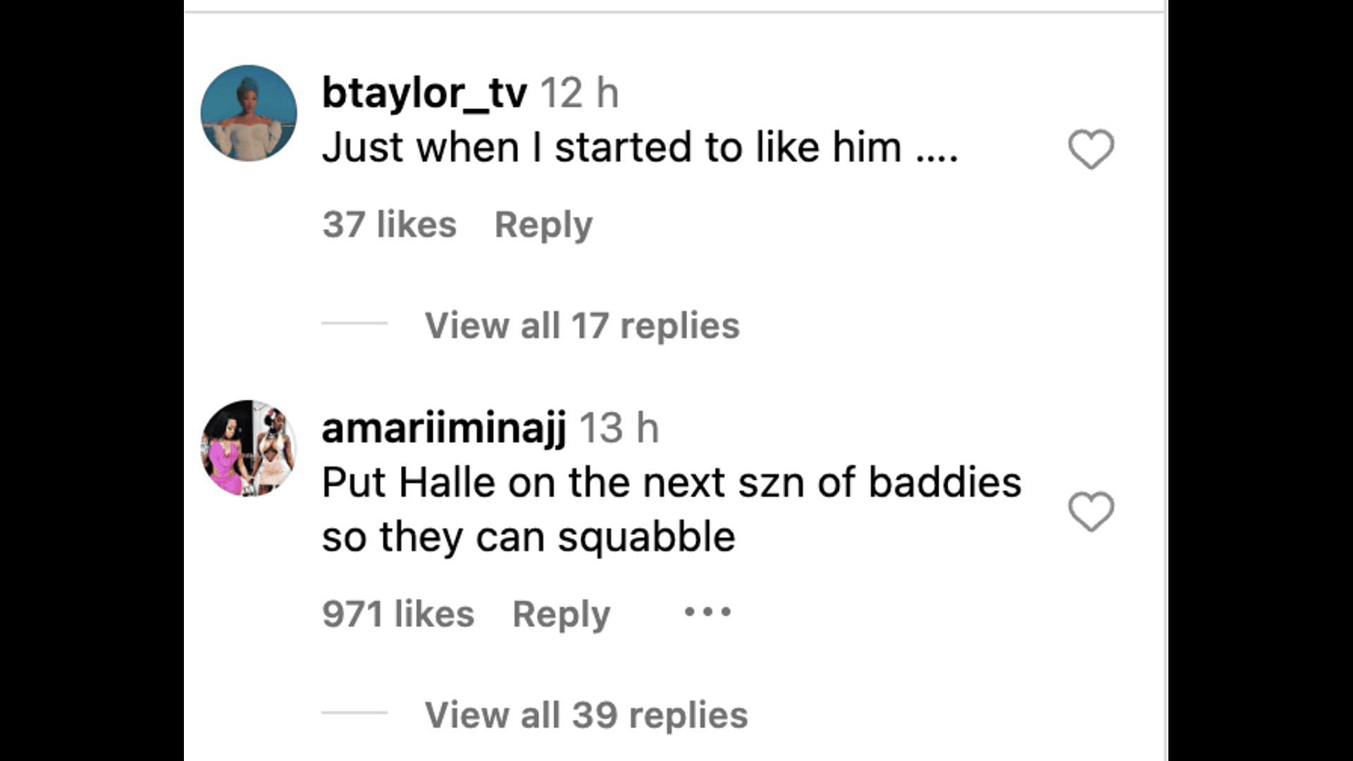 Instagram users comment on Ahna Mac’s picture with Halle Bailey’s ex: Reactions and details explored. (Image via Instagram/@theshaderoom)