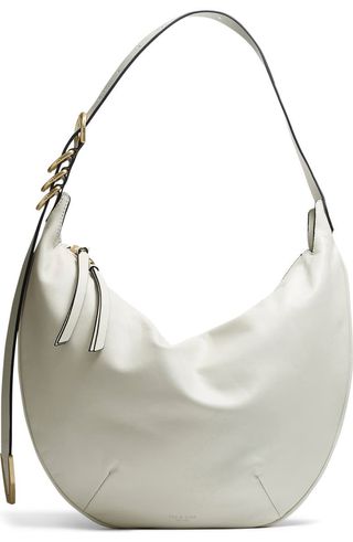 rag & bone Spire Leather Hobo Bag in white leather