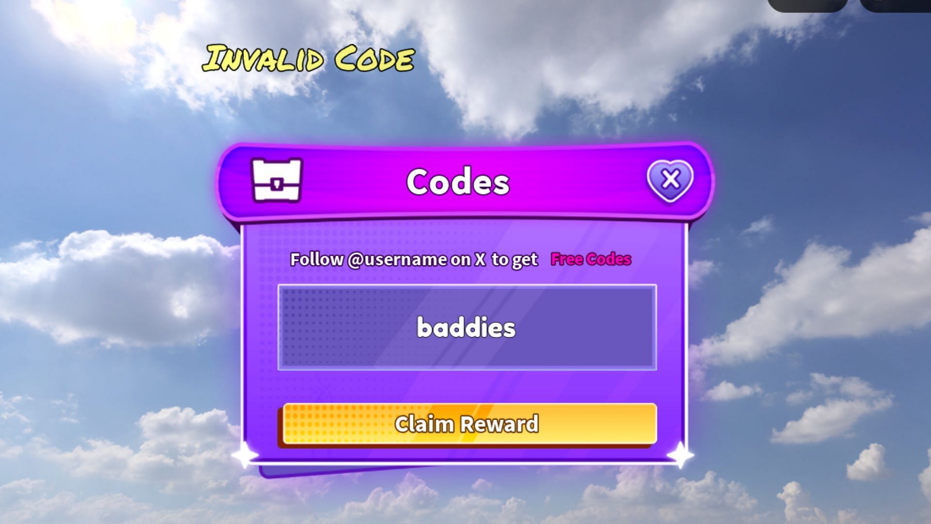 After entering the code manually, look for typos and spelling mistakes (Image via Roblox)