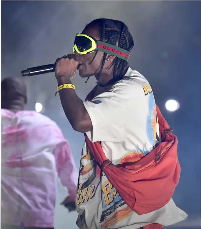 Image for article titled Travis Scott, A$AP Rocky and Other Male Rappers Who Rock Designer Purses