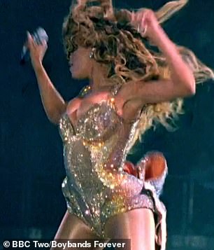 Beyonce pictured dancing