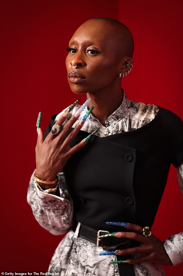 Cynthia Erivo pushes boundaries in nail art with unique embellishments, vibrant colors and daring designs