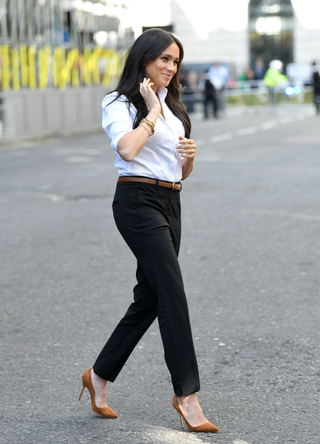 Meghan, Duchess of Sussex launches the Smart Works capsule collection at John Lewis Oxford Street on September 12, 2019 in London, England. Created in September 2013 Smart Works exists to help unemployed women regain the confidence they need to succeed at job interviews and return to employment