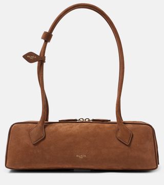 Le Teckel Suede Shoulder Bag