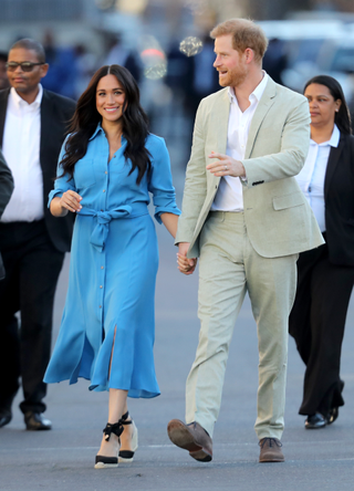 Meghan, Duchess of Sussex and Prince Harry, Duke of Sussex visit the District 6 Museum and Homecoming Centre during their royal tour of South Africa on September 23, 2019 in Cape Town, South Africa