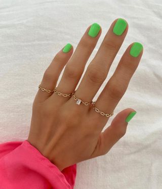 Neon green nail designs