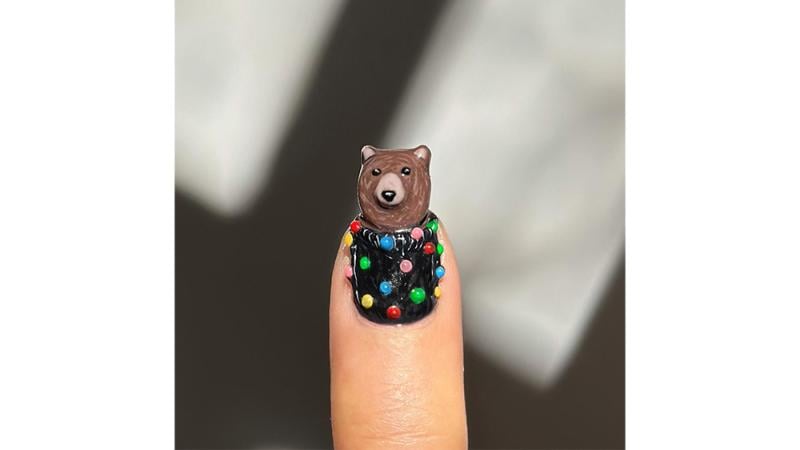 @thehangedit character holiday nails