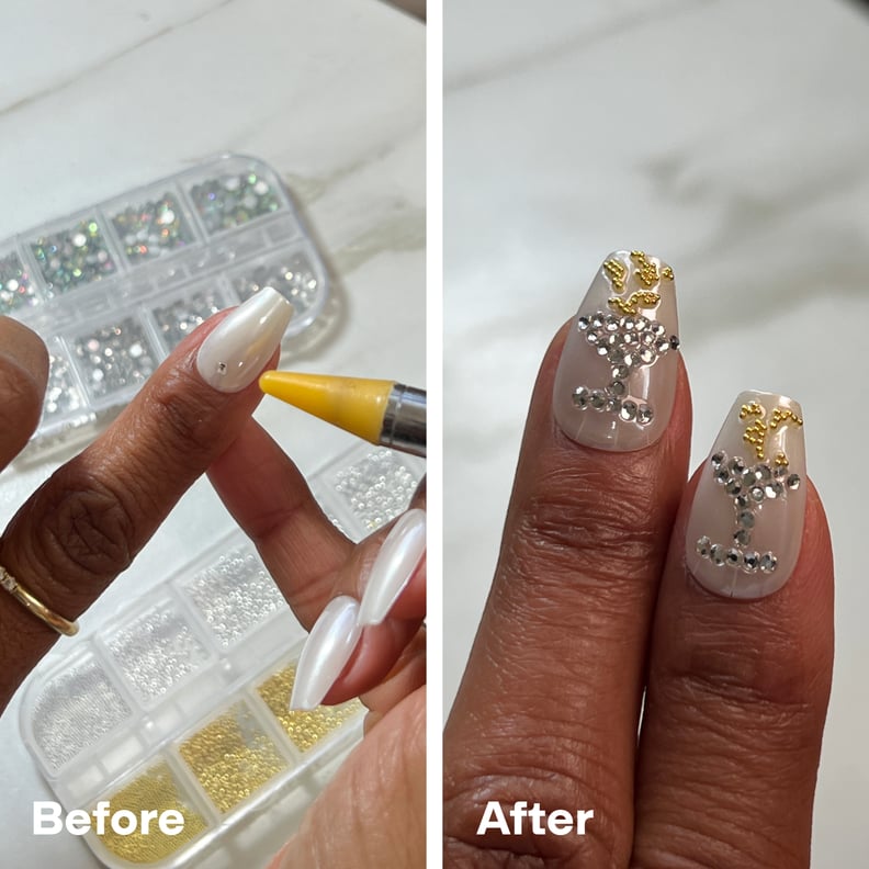 New Year's Eve martini nails you can DIY