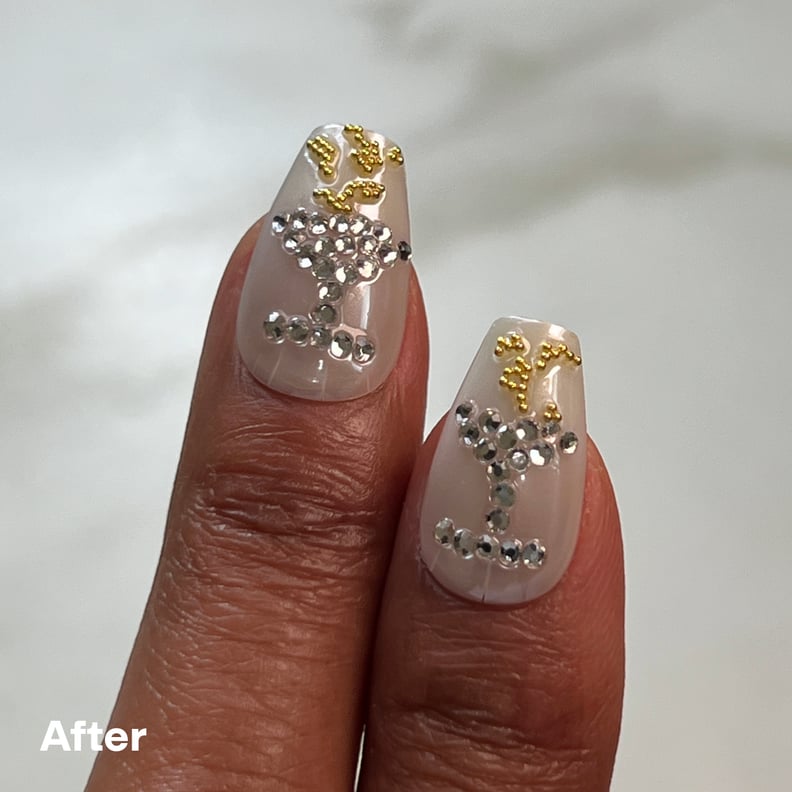 NYE martini nails after