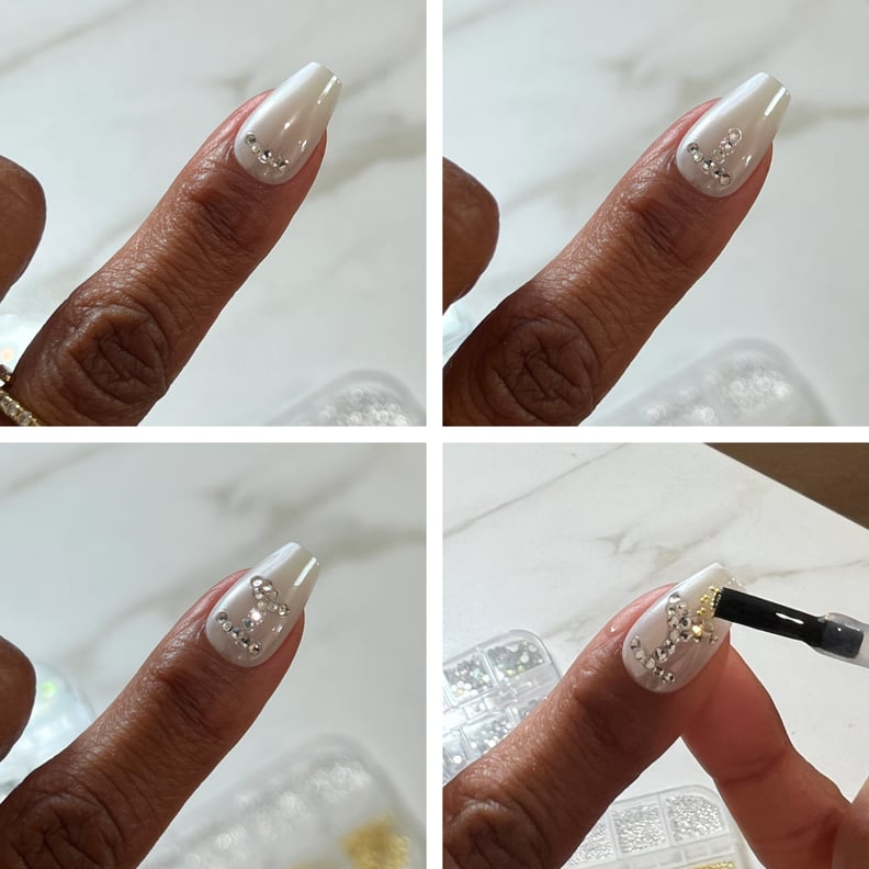 NYE martini nails step by step tutorial